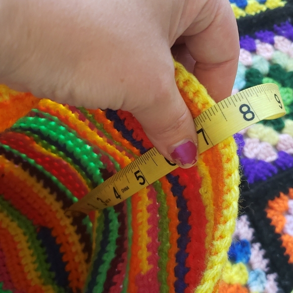 🧶 Handmade random rainbow market bag - Picture 3 of 3